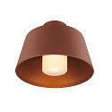 outdoor ceiling luminaire PHOTONI with spacer, conical E27 IP65, rust dimmable