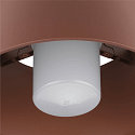 SLV outdoor ceiling luminaire PHOTONI with spacer, conical E27 IP65, rust dimmable