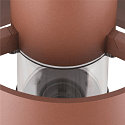 SLV outdoor floor lamp PHOTONI 45 impact resistant, conical E27 IP65, rust dimmable
