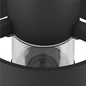 SLV outdoor floor lamp PHOTONI 75 impact resistant, conical E27 IP65, black matt dimmable