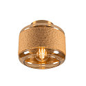 wall and ceiling luminaire PANTILO ROPE 19 cylindrical E27 IP20, gold dimmable