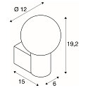 SLV wall luminaire VARYT round E14 IP44, white
