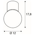 ceiling luminaire VARYT round E14 IP44, chrome