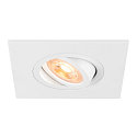 ceiling recessed luminaire NEW TRIA� 75 XL square GU10 IP20, white
