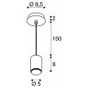 SLV pendant luminaire LALU� MIX&MATCH E27 IP20, black
