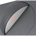 SLV wall luminaire LID I DOUBLE square, rotatable, CCT Switch IP65, anthracite, mat dimmable