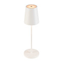 battery table lamp VINOLINA TWO 3-CCT 3-fold, CCT Switch, with touch dimmer, conical, with charging station IP65, white dimmable