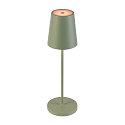 SLV battery table lamp VINOLINA TWO IP65, lime green dimmable