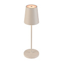 SLV battery table lamp VINOLINA TWO 3-CCT 3-fold, CCT Switch, with touch dimmer, conical, with charging station IP65