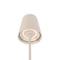 SLV battery table lamp VINOLINA TWO 3-CCT 3-fold, CCT Switch, with touch dimmer, conical, with charging station IP65