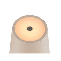 SLV battery table lamp VINOLINA TWO 3-CCT 3-fold, CCT Switch, with touch dimmer, conical, with charging station IP65