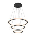 pendant luminaire ONE FLAT TRIPLE IP20, black dimmable