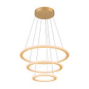 SLV pendant luminaire ONE FLAT TRIPLE IP20, brass, black dimmable
