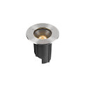 SLV floor recessed luminaire DASAR� M round, swivelling, DALI controllable, passable IP67, stainless steel dimmable