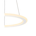 SLV pendant luminaire ONE FLAT PD SINGLE PHASE CCT Switch, ring shape IP20, white matt dimmable