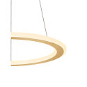 SLV pendant luminaire ONE FLAT PD SINGLE PHASE CCT Switch, ring shape IP20, brass dimmable