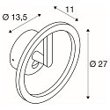 outdoor wall luminaire Q-RING SENSOR with sensor, switchable IP54, black 