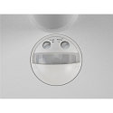 SLV outdoor wall luminaire Q-RING SENSOR with sensor, switchable IP54, white 