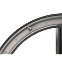 SLV outdoor wall luminaire Q-RING PHASE without sensor, dimmable IP65, black dimmable