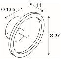 SLV outdoor wall luminaire Q-RING PHASE without sensor, dimmable IP65, white dimmable