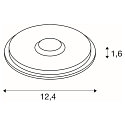 floor recessed luminaire BIG PLOT round, surface-mounted version, without trim IP67, aluminium 