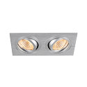 SLV LED module NEW TRIA� 155 DOUBLE PHASE 38� round, set of 2 13,6W 2x 640lm 3000K 38� CRI 90-100 dimmable