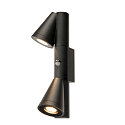 SLV outdoor wall luminaire T-TUBE DOUBLE with sensor GU10 IP44, black, lacquered dimmable