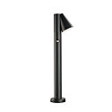 SLV outdoor floor lamp T-TUBE 70 POLE SINGLE with sensor GU10, black dimmable