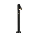 SLV outdoor floor lamp T-TUBE 70 POLE SINGLE with sensor GU10, black dimmable