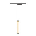 1-phase pendant luminaire QUIMERA PHASE cylindrical IP20, black dimmable