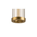SLV 1-phase pendant luminaire QUIMERA PHASE cylindrical IP20, brass dimmable