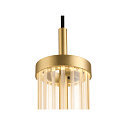SLV 1-phase pendant luminaire QUIMERA PHASE cylindrical IP20, brass dimmable