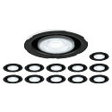 SLV downlight UNIVERSAL DOWNLIGHT IP20 PHASE 38� swivelling, CCT Switch, set of 12, wired through, without trim IP20