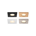 SLV cover UNIVERSAL DOWNLIGHT IP65 square, rigid, closed, airtight, black