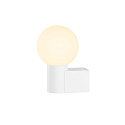 SLV wall luminaire VARYT round, without shade E14 IP44, white dimmable
