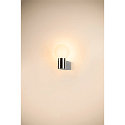 SLV wall luminaire VARYT round, without shade E14 IP44, chrome dimmable