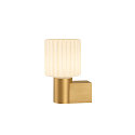SLV wall luminaire VARYT round, without shade E14 IP44, brass dimmable