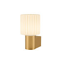 SLV wall luminaire VARYT round, without shade E14 IP44, brass dimmable