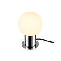 SLV table lamp VARYT round, without shade E14, chrome dimmable