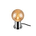 SLV table lamp VARYT round, without shade E14, chrome dimmable