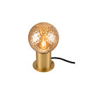 SLV table lamp VARYT round, without shade E14, brass dimmable