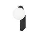 SLV wall luminaire SUN - PHASE round G9 IP20, black dimmable