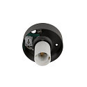 SLV ceiling luminaire SUN 20 round E27 IP20, black dimmable