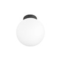 SLV ceiling luminaire SUN 20 round E27 IP20, black dimmable