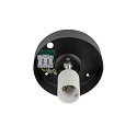 SLV ceiling luminaire SUN 30 round E27 IP20, black dimmable