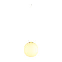 pendant luminaire SUN 30 with open cable, ball shaped E27 IP20, dimmable