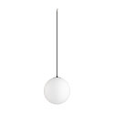 SLV pendant luminaire SUN 30 with open cable, ball shaped E27 IP20, dimmable