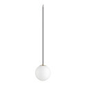 SLV pendant luminaire SUN 20 with open cable, ball shaped E27 IP20, dimmable