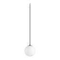 SLV pendant luminaire SUN 20 with open cable, ball shaped E27 IP20, dimmable