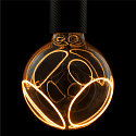 LED lamp GLOBE 125 2X SLANTING SOFT CURVE - SMOKEY - PHASE G125 matt E27 8W 400lm 1900K 330� CRI 90-100 dimmable